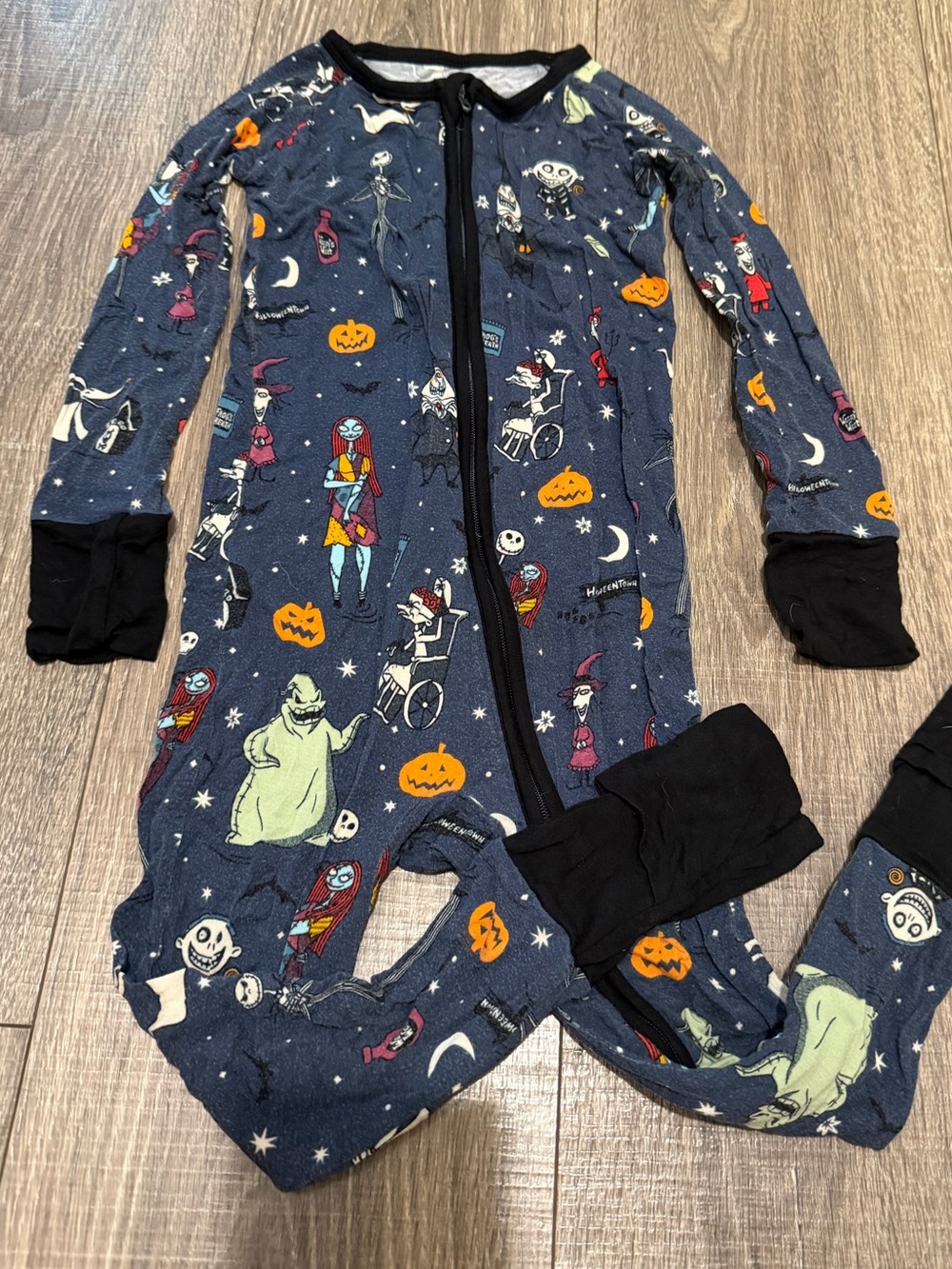 Little Sleepies Nightmare Before Christmas Zippies 18-24 Months